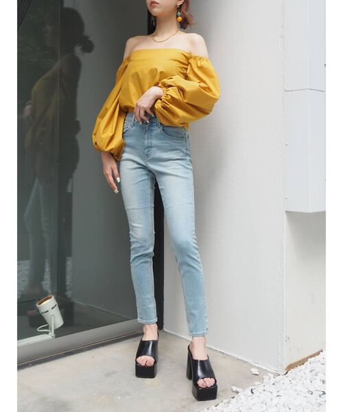 EVRIS(エヴリス)の「ストレッチスキニーデニムパンツ(デニムパンツ・レディース・ライトブルー/ブラック/ブルー・X-SMALL/SMALL/MEDIUM)」の14枚目の写真