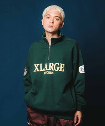 XLARGE | XL RECORDS HALF ZIP PULLOVER SWEAT(スウェット)