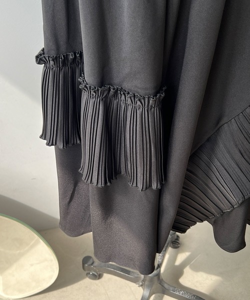 chuclla（チュクラ）の「アシンメトリー フレアスカート chw22a080（スカート・レディース・ブラック・FREE）」の13枚目の写真