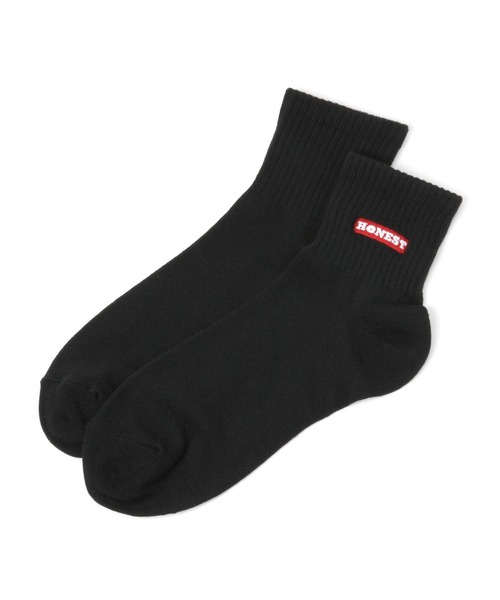 LAKOLE（ラコレ）の「TCロゴ刺繍ショートソックス / 349206（ソックス/靴下・メンズ・ブラック/パープル/レッド/グリーン/グレー・FREE）」の5枚目の写真