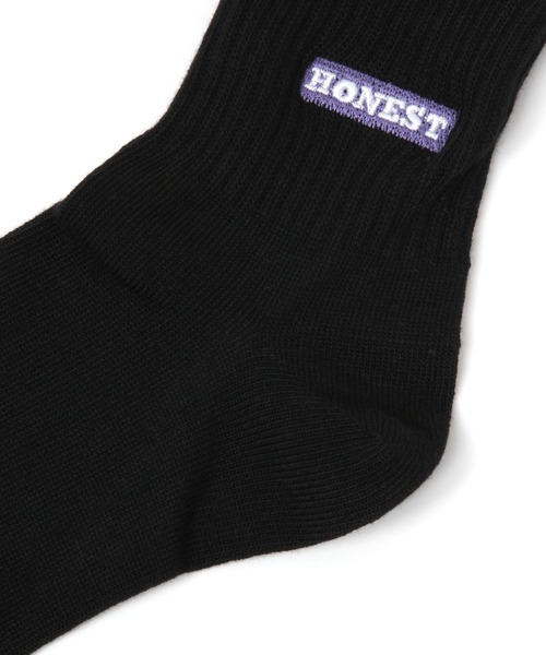 LAKOLE（ラコレ）の「TCロゴ刺繍ショートソックス / 349206（ソックス/靴下・メンズ・ブラック/パープル/レッド/グリーン/グレー・FREE）」の7枚目の写真