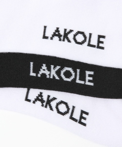 LAKOLE（ラコレ）の「TCロゴ刺繍ショートソックス / 349206（ソックス/靴下・メンズ・ブラック/パープル/レッド/グリーン/グレー・FREE）」の12枚目の写真