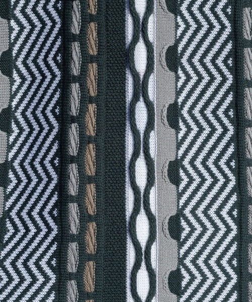 Perushu（ペルーシュ）の「クレイジーレトロニットポロベスト（ベスト・メンズ・ベージュ/グリーン/ボルドー・MEDIUM/LARGE）」の7枚目の写真