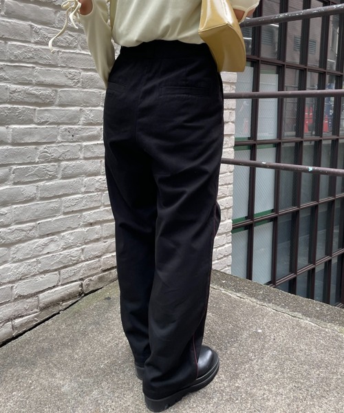 CIAOPANIC（チャオパニック）の「【CPC SCAMP】サイドラインスリットチノパン（チノパンツ・レディース・ブラック/カーキ/ベージュ・SMALL/MEDIUM）」の13枚目の写真