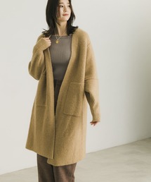モヘヤMIXストレッチガウンカーディガン