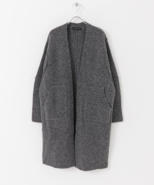 URBAN RESEARCH(アーバンリサーチ)の「モヘヤMIXストレッチガウンカーディガン(カーディガン/ボレロ・レディース・ベージュ/チャコールグレー・FREE)」の6枚目の写真