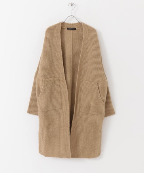URBAN RESEARCH(アーバンリサーチ)の「モヘヤMIXストレッチガウンカーディガン(カーディガン/ボレロ・レディース・ベージュ/チャコールグレー・FREE)」の7枚目の写真