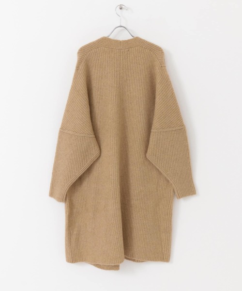 URBAN RESEARCH(アーバンリサーチ)の「モヘヤMIXストレッチガウンカーディガン(カーディガン/ボレロ・レディース・ベージュ/チャコールグレー・FREE)」の8枚目の写真