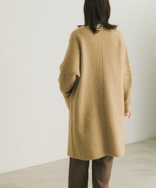 URBAN RESEARCH(アーバンリサーチ)の「モヘヤMIXストレッチガウンカーディガン(カーディガン/ボレロ・レディース・ベージュ/チャコールグレー・FREE)」の13枚目の写真