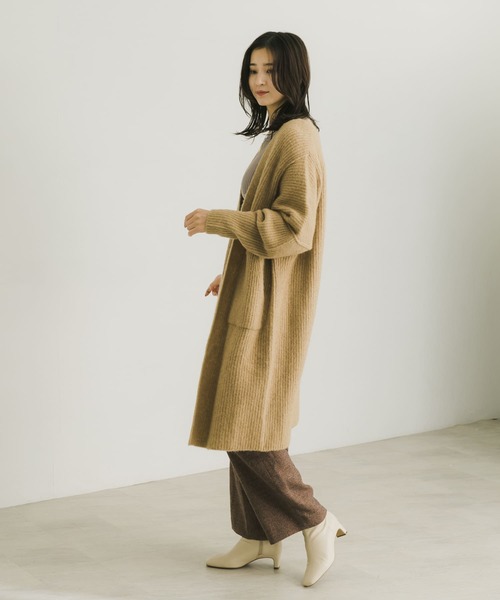 URBAN RESEARCH(アーバンリサーチ)の「モヘヤMIXストレッチガウンカーディガン(カーディガン/ボレロ・レディース・ベージュ/チャコールグレー・FREE)」の19枚目の写真