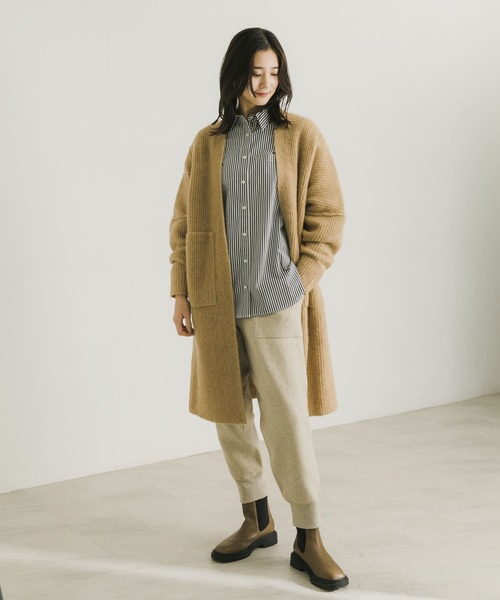 URBAN RESEARCH(アーバンリサーチ)の「モヘヤMIXストレッチガウンカーディガン(カーディガン/ボレロ・レディース・ベージュ/チャコールグレー・FREE)」の20枚目の写真