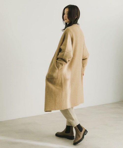 URBAN RESEARCH(アーバンリサーチ)の「モヘヤMIXストレッチガウンカーディガン(カーディガン/ボレロ・レディース・ベージュ/チャコールグレー・FREE)」の22枚目の写真