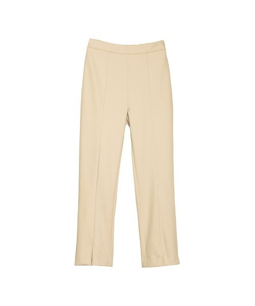 Re:EDIT（リエディ）の「[低身長/高身長サイズ有]起毛ジャージーセンターシームスリットパンツ（その他パンツ・レディース・アイボリー/モカ/ブラック/ピンク・LARGE/TALL/MEDIUM/SHORT）」の6枚目の写真