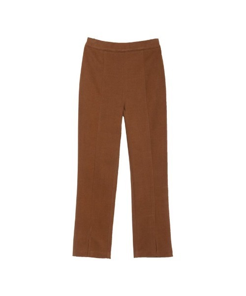 Re:EDIT（リエディ）の「[低身長/高身長サイズ有]起毛ジャージーセンターシームスリットパンツ（その他パンツ・レディース・アイボリー/モカ/ブラック/ピンク・LARGE/TALL/MEDIUM/SHORT）」の8枚目の写真