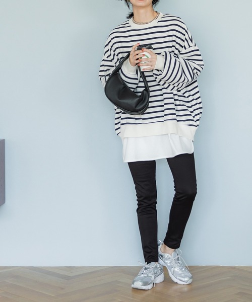 coca（coca）（コカ）の「【WEB限定セール】裏シャギーあったかレギンス（レギンス/スパッツ・レディース・チャコール/ブラック・M/L）」の21枚目の写真