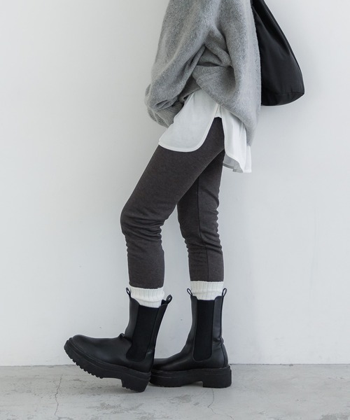 coca（coca）（コカ）の「【WEB限定セール】裏シャギーあったかレギンス（レギンス/スパッツ・レディース・チャコール/ブラック・M/L）」の16枚目の写真