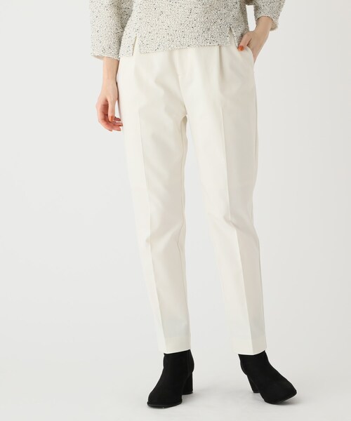 index(インデックス)の「◆【セットアップ対応】Reflax ツイルテーパードパンツ(その他パンツ・レディース・パープル/ライトベージュ/ブラック/オフホワイト・36/38/40/42)」の1枚目の写真