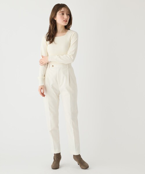 index(インデックス)の「◆【セットアップ対応】Reflax ツイルテーパードパンツ(その他パンツ・レディース・パープル/ライトベージュ/ブラック/オフホワイト・36/38/40/42)」の16枚目の写真