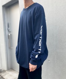 Carhartt(J[n[g)́ycarharttzJ[n[g Long Sleeve Graphic Logo T-Shirt OX[u OtBbN TVc  K231(TVc/Jbg\[)