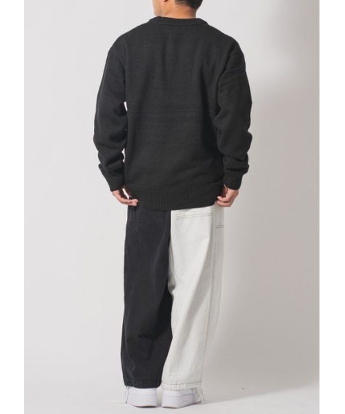 RE730（アールイーセブンサーティー）の「RE730 バルキーニットトレーナー（ニット/セーター・メンズ・グリーン/グレー/ブラック・MEDIUM/LARGE/X-LARGE）」の11枚目の写真