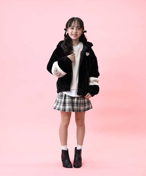 セール】【VIVIAN BLUE】フェイクファーブルゾン（ブルゾン）｜VIVIAN