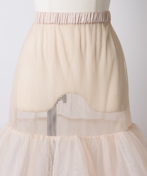 新品未使用　LA BELLE ETUDE　ボリュームパニエスカート　ホワイト 新品未使用 LA BELLE ETUDE ボリュームパニエスカート ホワイト