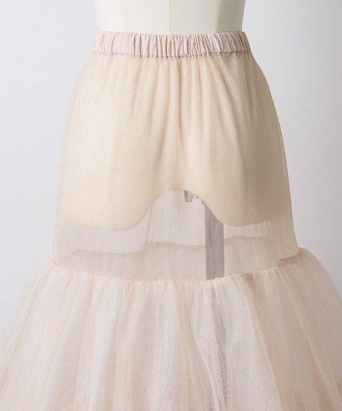 LA BELLE ETUDE（ラベルエチュード）の「ボリュームチュールパニエ（スカート・レディース・ホワイト/ブラック・FREE）」の22枚目の写真