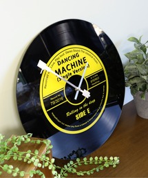 emesuelee（エメスーリー）の「ガラスレコードウォールクロック レトロ ヴィンテージ 壁掛け（掛け時計）」