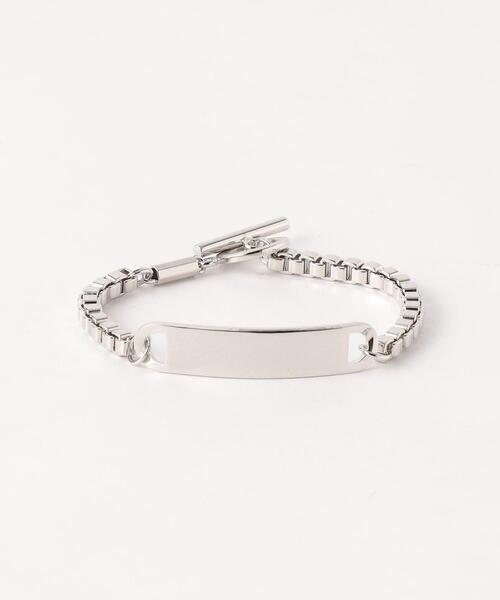 JIEDA(ジエダ)の「<JieDa> PLATE BRACELET/ブレスレット(ブレスレット・メンズ・シルバー・FREE)」の1枚目の写真