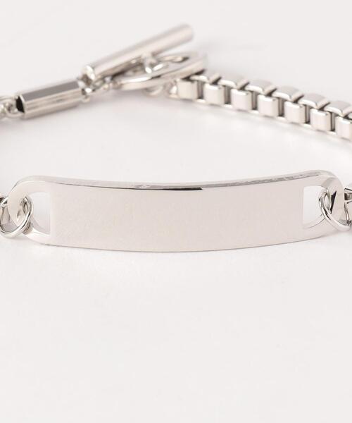 JIEDA(ジエダ)の「<JieDa> PLATE BRACELET/ブレスレット(ブレスレット・メンズ・シルバー・FREE)」の4枚目の写真