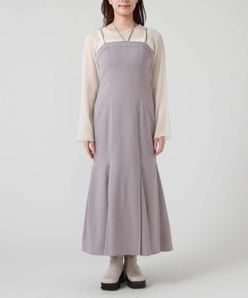 archives（アルシーヴ）の「ホルターマーメイドキャミワンピース（ワンピース・レディース・アイボリー/ブラック/グレイッシュベージュ・MEDIUM）」の11枚目の写真