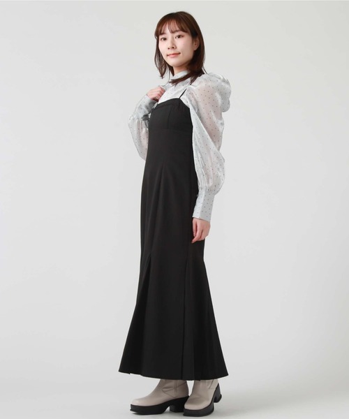 archives（アルシーヴ）の「ホルターマーメイドキャミワンピース（ワンピース・レディース・アイボリー/ブラック/グレイッシュベージュ・MEDIUM）」の16枚目の写真