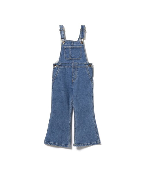 B:MING by BEAMS（ビーミングバイビームス）の「B:MING by BEAMS / リサイクルデニム フレア サロペット（80～140cm）（サロペット/オーバーオール・キッズ・ライトインディゴブルー/インディゴブルー・80/90/100/110/120/130/140）」の7枚目の写真