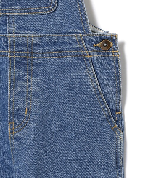 B:MING by BEAMS（ビーミングバイビームス）の「B:MING by BEAMS / リサイクルデニム フレア サロペット（80～140cm）（サロペット/オーバーオール・キッズ・ライトインディゴブルー/インディゴブルー・80/90/100/110/120/130/140）」の9枚目の写真