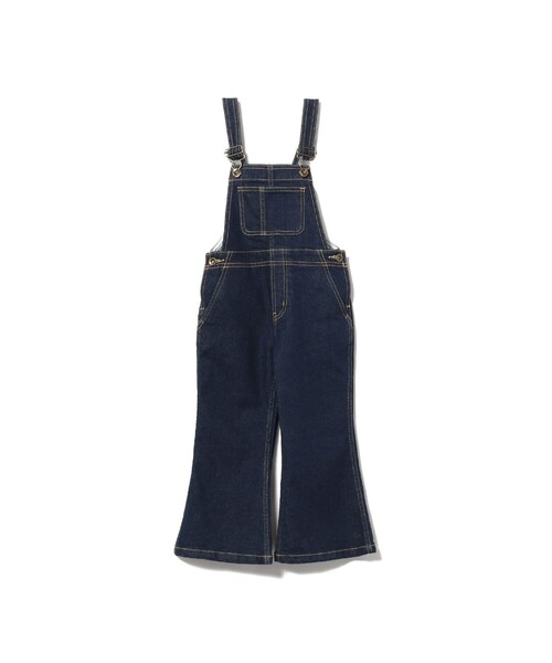 B:MING by BEAMS（ビーミングバイビームス）の「B:MING by BEAMS / リサイクルデニム フレア サロペット（80～140cm）（サロペット/オーバーオール・キッズ・ライトインディゴブルー/インディゴブルー・80/90/100/110/120/130/140）」の19枚目の写真