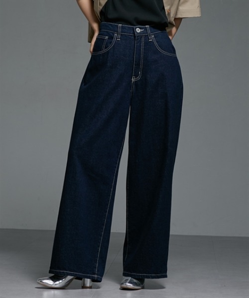 セール】綿100％ゆるシルエット超ワイドパンツ ［Soiunique