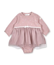 SLAPSLIPBABY/【お揃い】チュールドッキング花柄ロンパースベビー(70~80cm)