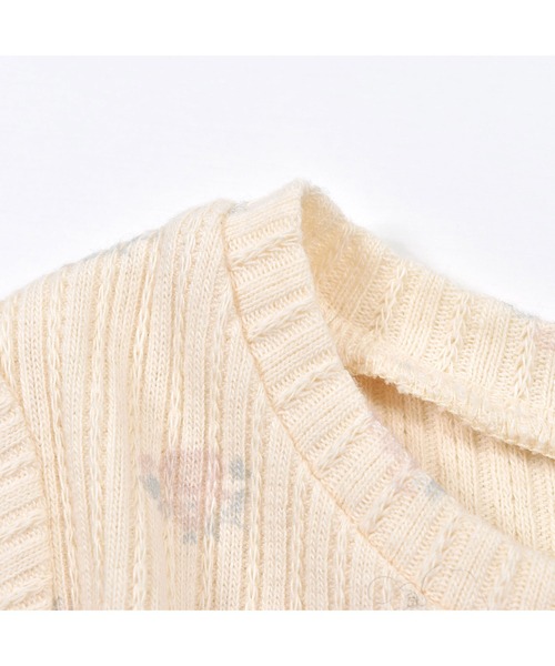 SLAP SLIP BABY(スラップスリップベビー)の「SLAPSLIPBABY/【お揃い】チュールドッキング花柄ロンパースベビー(70~80cm)(ロンパース・キッズ・ホワイト系その他/ピンク系その他・80/70)」の10枚目の写真