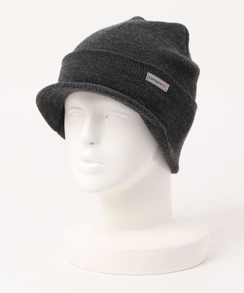 Carhartt（カーハート）の「【Carhartt カーハート】（UN）KNIT HAT VISOR（ニットキャップ/ビーニー・メンズ・オリーブドラブ/チャコール・FREE）」の2枚目の写真