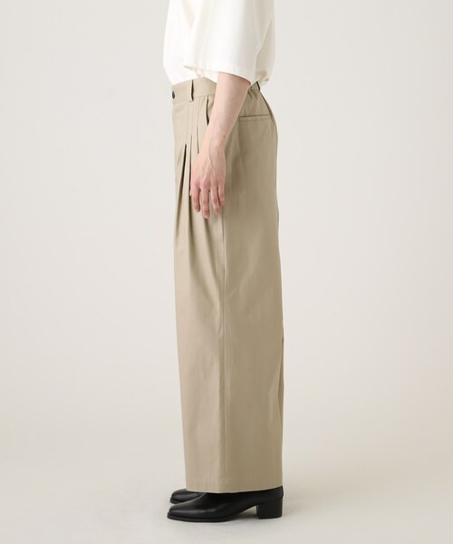 tk.TAKEO KIKUCHI（ティーケータケオキクチ）の「◆チノバギーワイドパンツ（その他パンツ・メンズ・ベージュ/ブラック・02/03）」の11枚目の写真