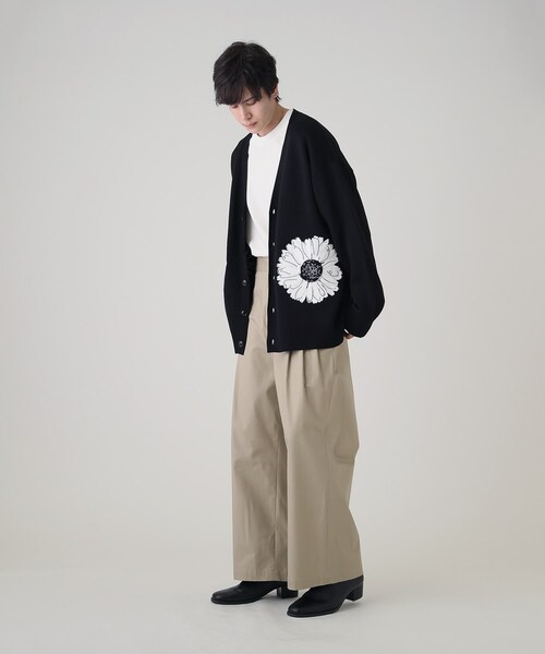 tk.TAKEO KIKUCHI（ティーケータケオキクチ）の「◆チノバギーワイドパンツ（その他パンツ・メンズ・ベージュ/ブラック・02/03）」の12枚目の写真