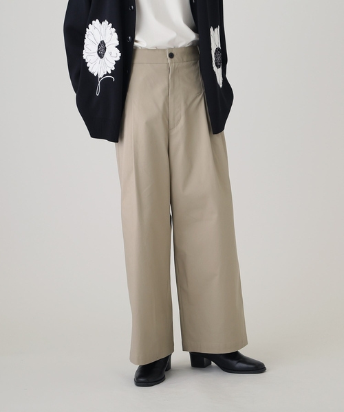 tk.TAKEO KIKUCHI（ティーケータケオキクチ）の「◆チノバギーワイドパンツ（その他パンツ・メンズ・ベージュ/ブラック・02/03）」の14枚目の写真