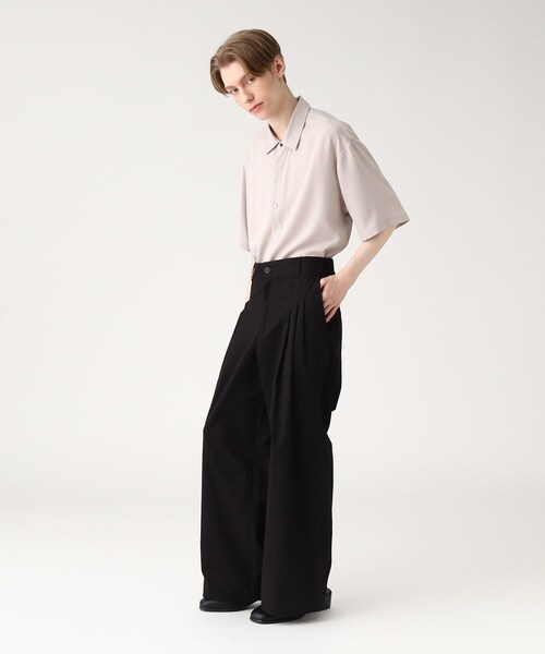 tk.TAKEO KIKUCHI（ティーケータケオキクチ）の「◆チノバギーワイドパンツ（その他パンツ・メンズ・ベージュ/ブラック・02/03）」の20枚目の写真