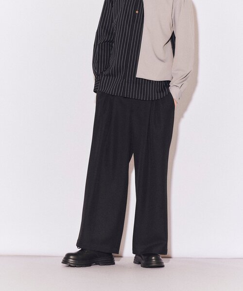 tk.TAKEO KIKUCHI（ティーケータケオキクチ）の「◆チノバギーワイドパンツ（その他パンツ・メンズ・ベージュ/ブラック・02/03）」の22枚目の写真