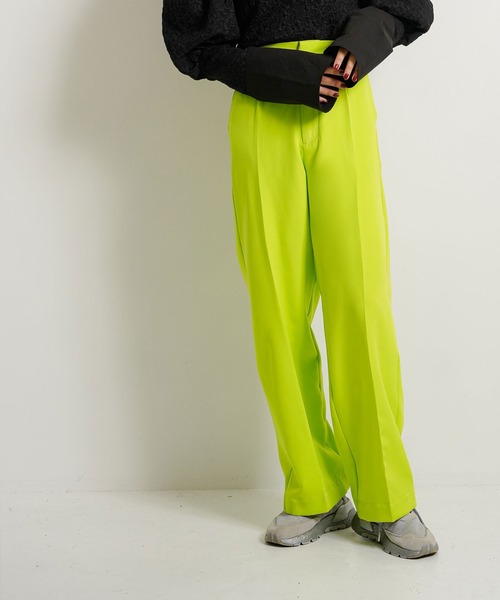 bohmal（ボマール）の「タックワイドストレートスラックスパンツ（スラックス・レディース・ネイビー/ブラック/ライム・MEDIUM/SMALL/LARGE）」の18枚目の写真