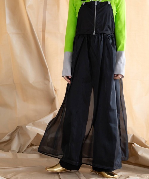 bohmal（ボマール）の「タックワイドストレートスラックスパンツ（スラックス・レディース・ネイビー/ブラック/ライム・MEDIUM/SMALL/LARGE）」の7枚目の写真