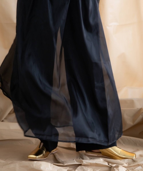 bohmal（ボマール）の「タックワイドストレートスラックスパンツ（スラックス・レディース・ネイビー/ブラック/ライム・MEDIUM/SMALL/LARGE）」の8枚目の写真