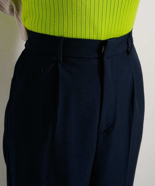 bohmal（ボマール）の「タックワイドストレートスラックスパンツ（スラックス・レディース・ネイビー/ブラック/ライム・MEDIUM/SMALL/LARGE）」の21枚目の写真