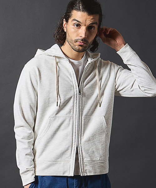 RATTLE TRAP（ラトルトラップ）の「スラブ裏毛ジップアップパーカー（パーカー・メンズ・ライトブルー/ホワイト/ネイビー・LL/L/M）」の21枚目の写真