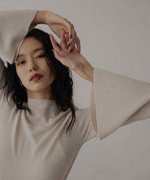 hellam（へラム）の「フレアスリーブニットトップス（ニット/セーター）」